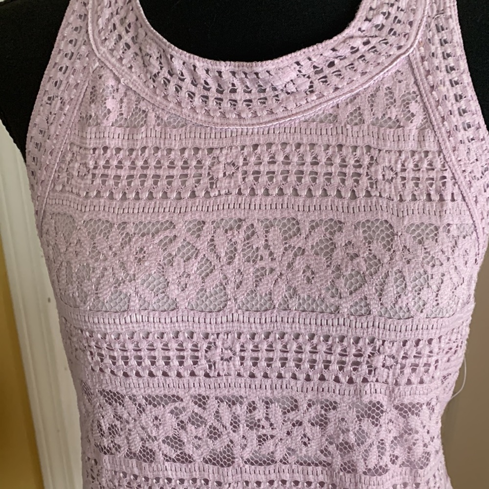 Kimchi Blue high neck lace sleeveless dress